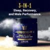 Alpha Grind PM | Advanced Sleep Aid for Men, Nootropic Night Time Burner & Anabolic Recovery, Natural Sleep Supplement with Magnesium Glycinate, Apigenin, Selenium - Vanilla Flavor