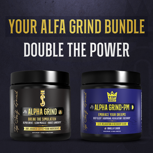 Alpha Grind AM & PM Bundle | Elevate Your Mornings, Conquer Your Nights